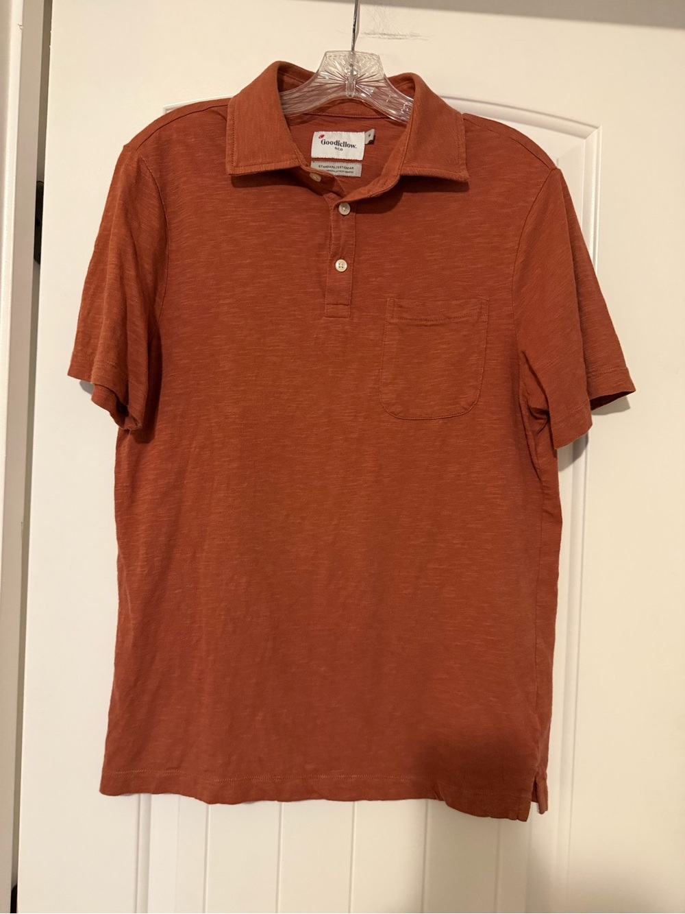 Goodfellow & Co Men's Burnt Orange Pocket Polo